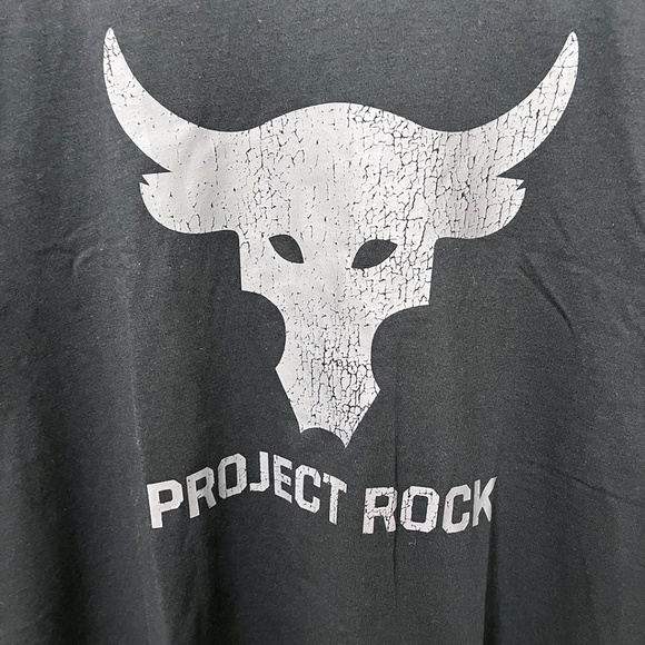 Under Armour Project Rock Payoff Brahma Bull T-Shirt Black Men’s XL - Picture 4 of 12